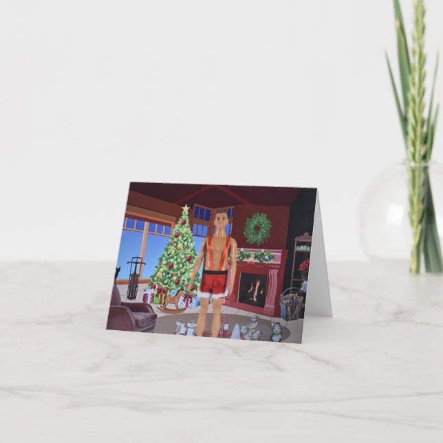 Redo till jul. Julkort Kort (Framsida)