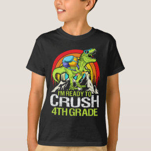 Redo till krossning av dinosaur Klass 4 T Shirt
