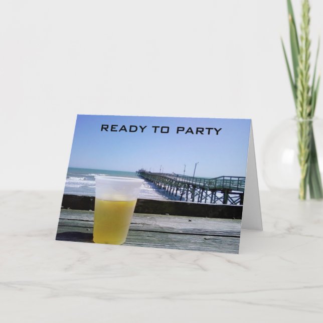 REDO TILL PARTY - 40:e BIRTHDAY! Kort (Framsida)