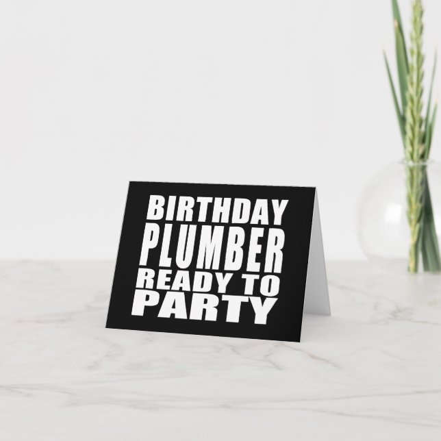 Redo till Party från födelsedagspressar Kort (Framsida)