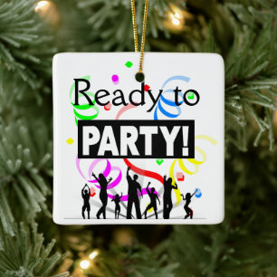 Redo till Party Julgransprydnad Keramik
