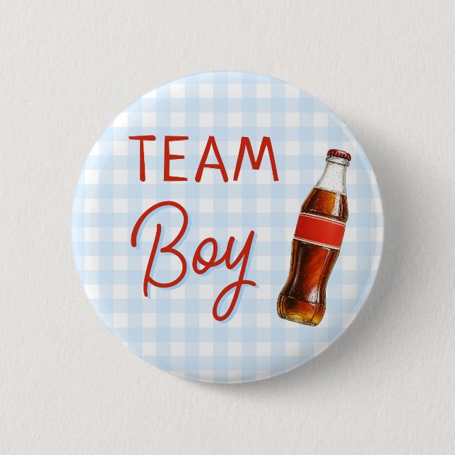 Redo till Pop Baby Shower Team Boy Knapp (Framsida)