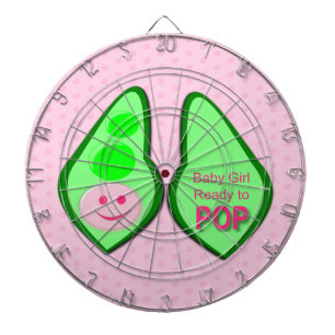 Redo till Pop Flicka Rosa Pea Darttavla
