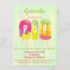Redo till POP Ice Pops Baby Shower-inbjudan Inbjudningar