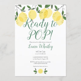 Redo till POP Lemons Baby Shower Inbjudningar