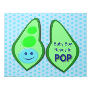 Redo till Pop Pojke Blue Pea Anteckningsblock