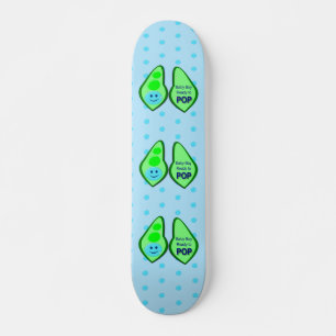 Redo till Pop Pojke Blue Pea Mini Skateboard Bräda 18,5 Cm