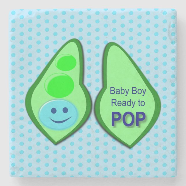Redo till Pop Pojke Blue Pea Stenunderlägg (Framsidan)