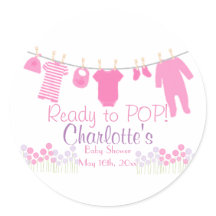 Redo till POP! Rosa Baby Clothesline Baby Shower