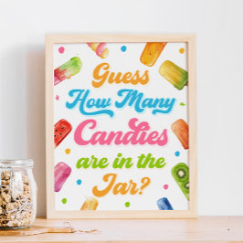 Redo till popup Baby Shower anger hur många kanter Poster