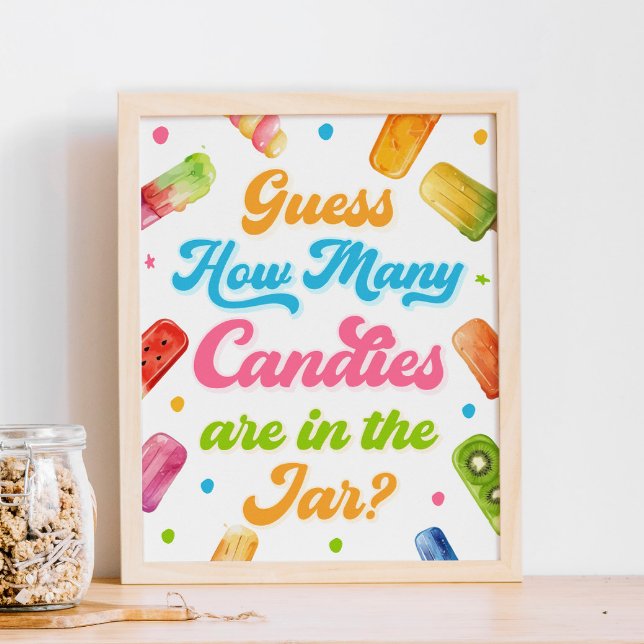 Redo till popup Baby Shower anger hur många kanter Poster (Skapare uppladdad)