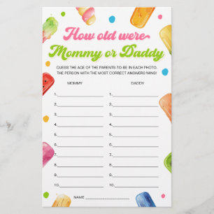 Redo till popup Baby Shower Garanterar åldersmatch