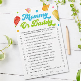 Redo till popup Baby Shower Gissa vem som spelar