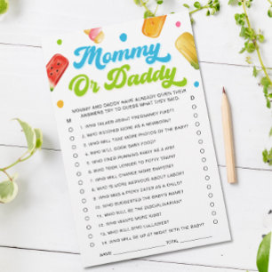 Redo till popup Baby Shower Gissa vem som spelar