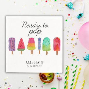 Redo till popup-fönster för babyskor Party Pappersservett