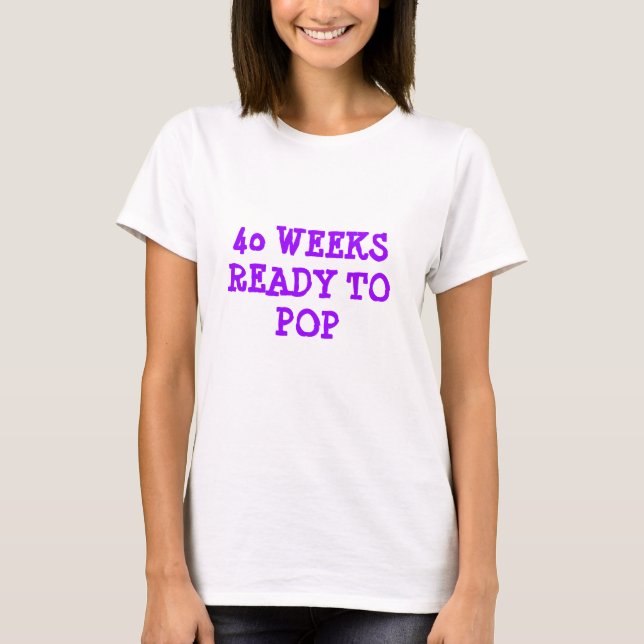 Redo till popup Moderskap överst T Shirt (Framsida)