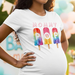 Redo till popup-popup-Mamman för babyskor T Shirt