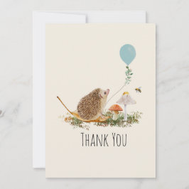 Redo till popup-svampar Hedgehog Baby Shower Tack Kort