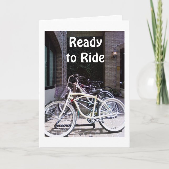 REDO TILL RIDE-BIKAR (ÅTNJUTA DAGEN) KORT (Framsida)