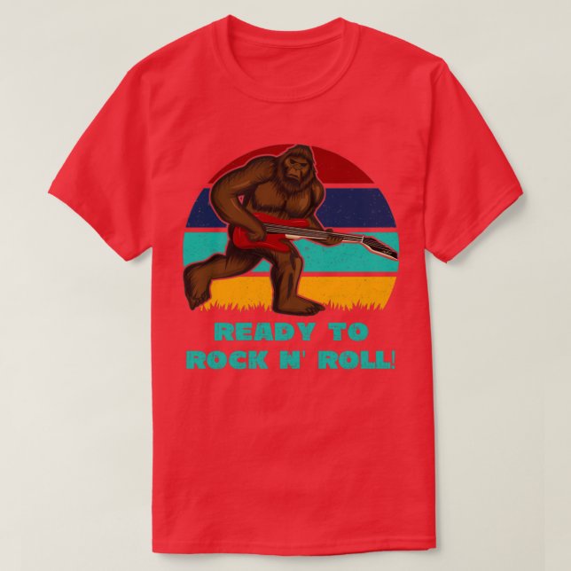 Redo till Roll Big Foot Sasquatch-design T Shirt (Design framsida)