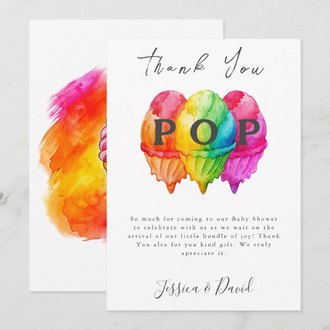 Redo till Rosa för glansövertoning av glassbildskä Tack Kort (Fram/baksida)