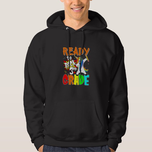 Redo till Sten 3:e Klass-dabbhögen i Förenade kung Hoodie (Framsida)