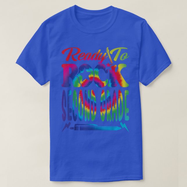 Redo till Sten andra Klass Back to school Tie Dye  T Shirt (Design framsida)