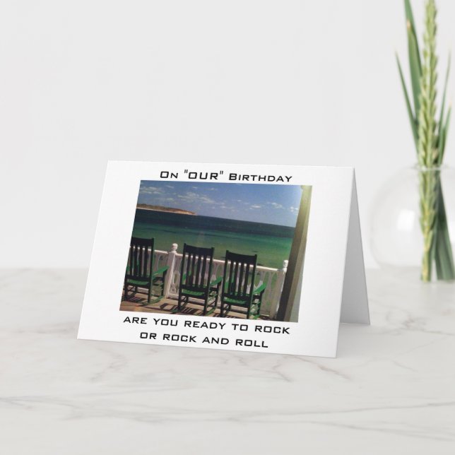 REDO TILL STEN ELLER STEN/ROLL MUTUAL BIRTHDAY KORT (Framsida)