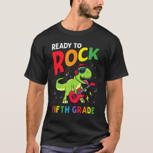 Redo till Sten femte femte Klass-dinosaurer tillba T Shirt