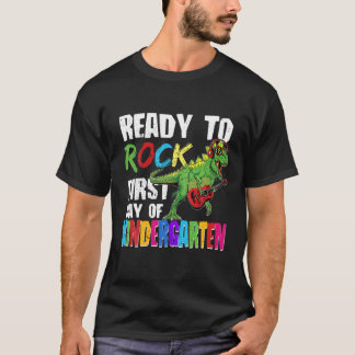 Redo till Sten första dag i Kindergarten Dino Play T Shirt