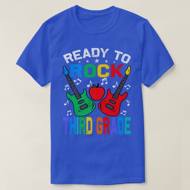 Redo till Sten Guitar Pr tredje Klass T Shirt (Design framsida)