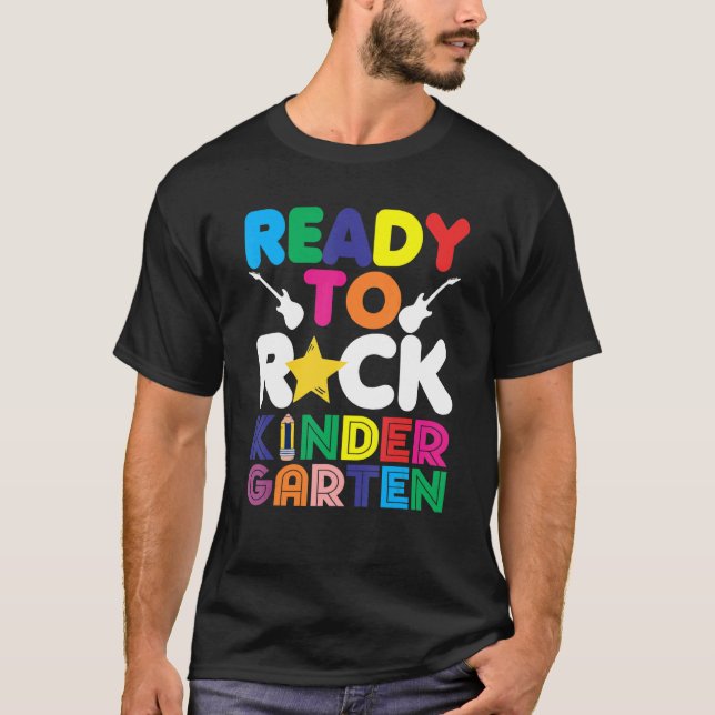 Redo till Sten Kindergarten första dagen i Kinderg T Shirt (Framsida)