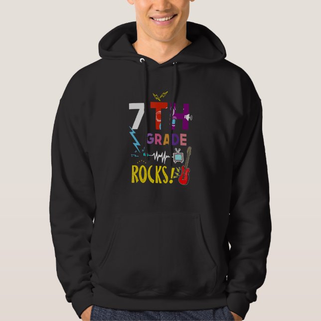 Redo till Sten Klass 7:e, 7-lärarbarn i Hoodie (Framsida)