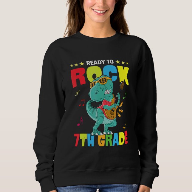 Redo till Sten Klass Dinosaur Back to school Bo T Shirt (Framsida)