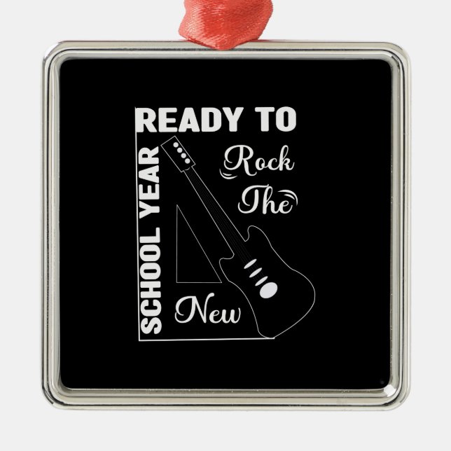 Redo till Sten under det nya skolåret Julgransprydnad Metall (Framsidan)