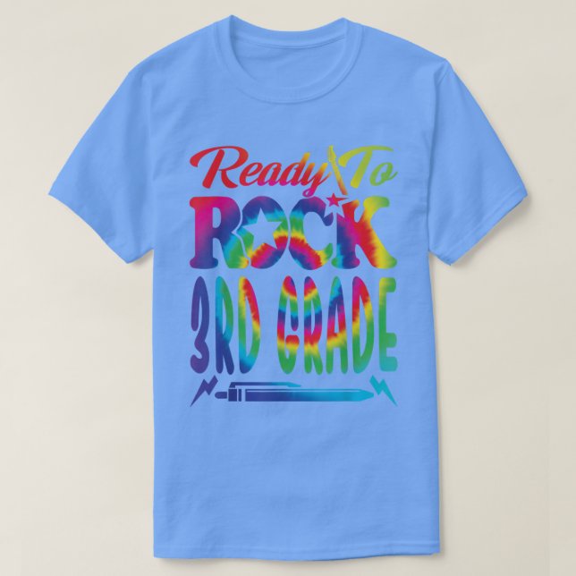 Redo till tredje Klass-Sten-tidningen Back to scho T Shirt (Design framsida)