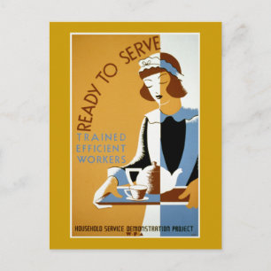 Redo till WPA-Poster för  Vintage Vykort