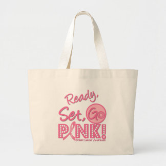 Redo, uppsättning, GO ROSA Breast Cancer Tote Bag Jumbo Tygkasse