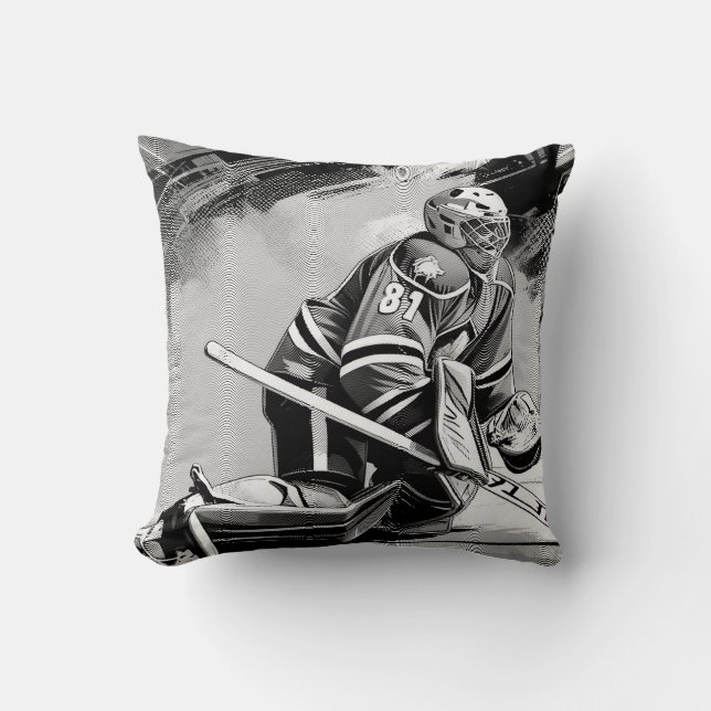 Redo ut för Allt - Ishockey Målvakt Kudde (Framsida)