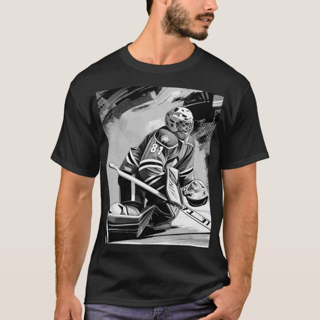 Redo ut för allt - ishockeymålvakt t shirt (Framsida)
