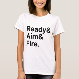 Redo Utför Eld Militär Skjutriktning T-shirt