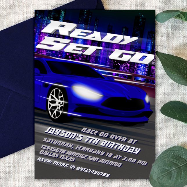 Redo Utgå Start - Racing  Inbjudningar (Skapare uppladdad)