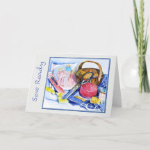 Redo, vattenfärg, 7 x 5-mappat kort