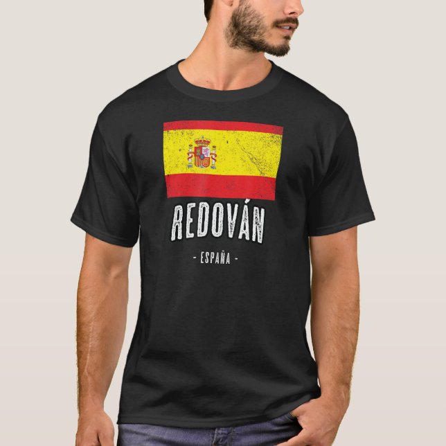 Redo vn Spain ES Flagga City Bandera Ropa T Shirt (Framsida)