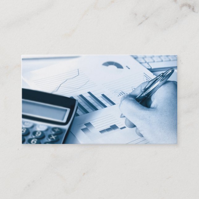 redogöra och finansvisitkort visitkort (Framsida)