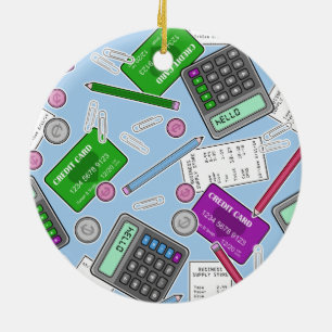 Redogöra/revisor Themed mönster Julgransprydnad Keramik