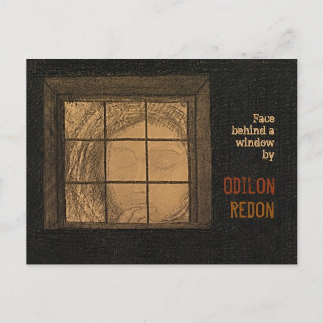 Redon Ansikte bakom ett kort C0681-vykort (Framsida)