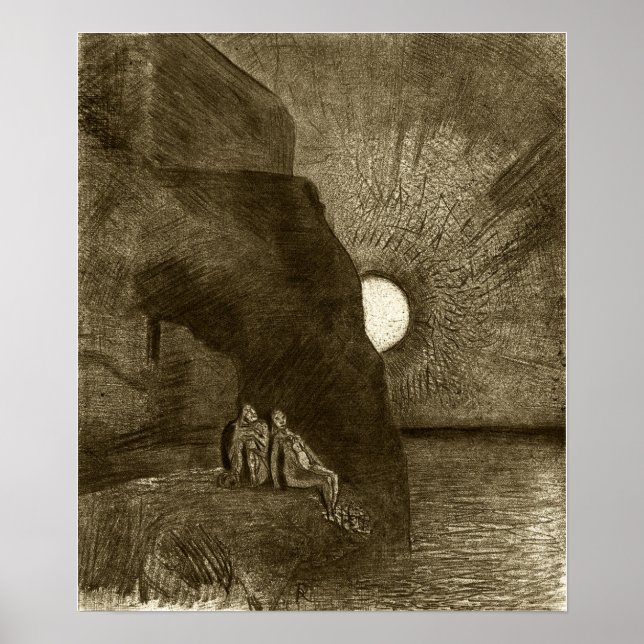 Redon - av min sida, av barmhärtighet 1890 poster (Framsidan)