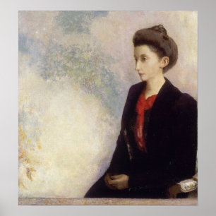 Redon - Baroness Robert De Domecy Poster