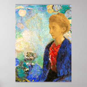 Redon - Baronne de Domecy, bra konsmålning Poster